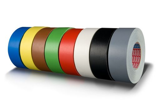 tesa Fabric Tape 4651 Premium, 19 mm x 25 m, grå Plastbelægning lavet af 148 mesh rayonstof på bagsiden og (04651-00209-00)