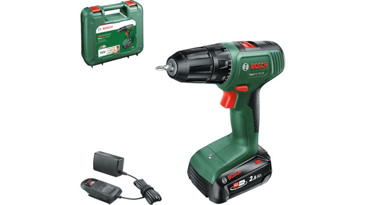 Bosch Easydrill 18V-38 Akku-Bore-/Skruemaskine 18 V 2,5 Ah Batteri, Grøn/Sort