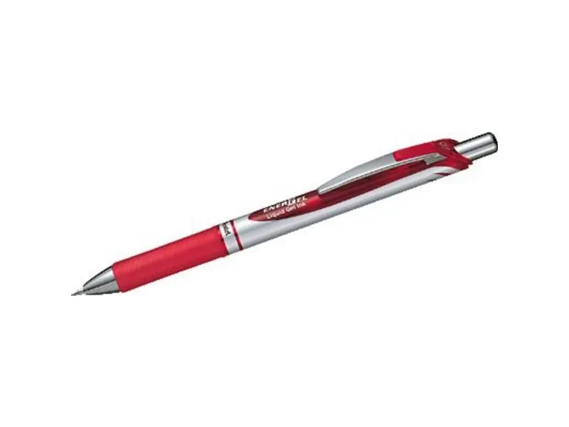 Gelpen, Pentel Energel BL77, 0,7 mm, rød, pakke a 12 stk | Skrivredskap - Märkpennor - Permanent Marker | GameStuff