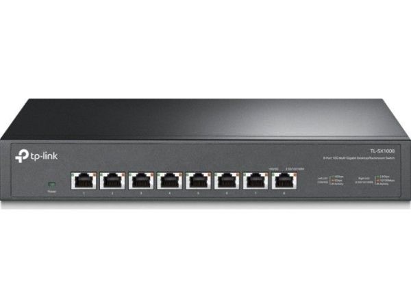 Tp-Link Tl-Sx1008, Unmanaged, 10G Ethernet (100/1000/10000), Rack-Einbau, 1U