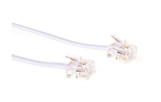 Microconnect Mpk182w, 2 M, Rj-11, Rj-11, Stecker, Stecker, Weiß