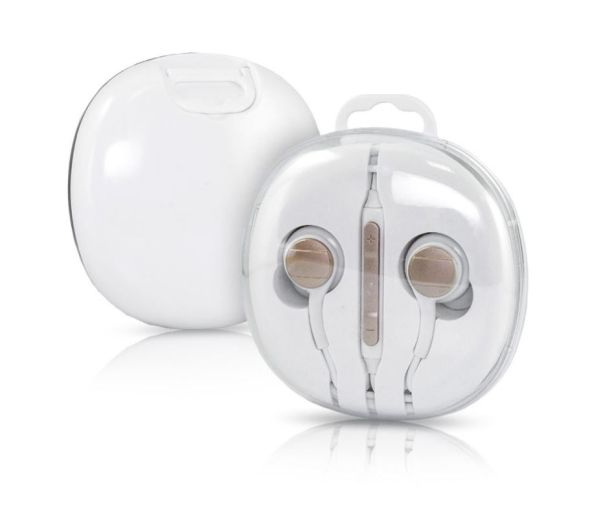 In-ear headset - hvid/guld