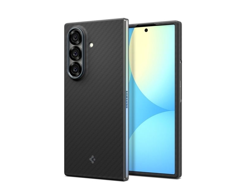 Spigen Air Skin Aramid, Cover, Samsung, Galaxy Z Fold 7, 20,3 Cm (8"), Sort