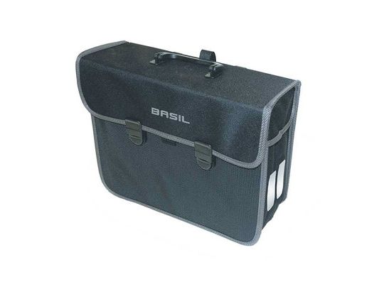 Basil Malaga, Bagside, Cykeltaske, Polyester, Sort, 13 L, 5 kg