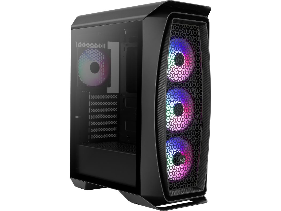 Aerocool Aero One Frost Pc-Gehäuse Atx, Micro Atx, Mini-Itx, Schwarz