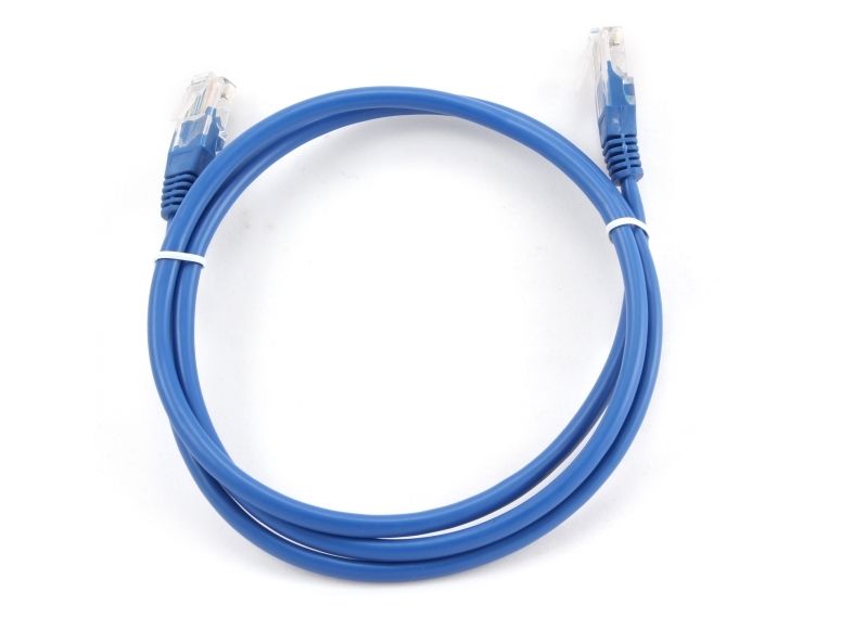 Gembird - Patchkabel - Rj-45 (Han) Til Rj-45 (Han) - 1 M - Utp - Cat 5E - Formet - Blå