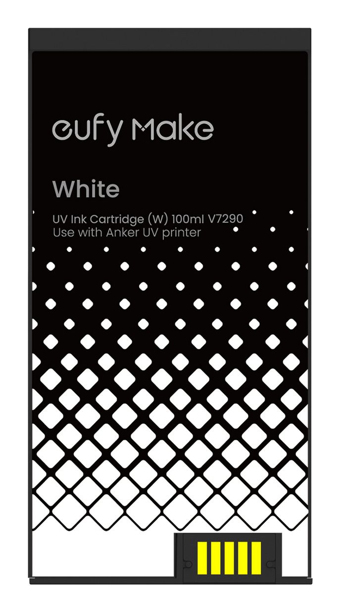 Eufymake Uv-Tintenpatrone (W) – 100 Ml Uv-Tinte Für Den Eufymake E1-Drucker – Weiß