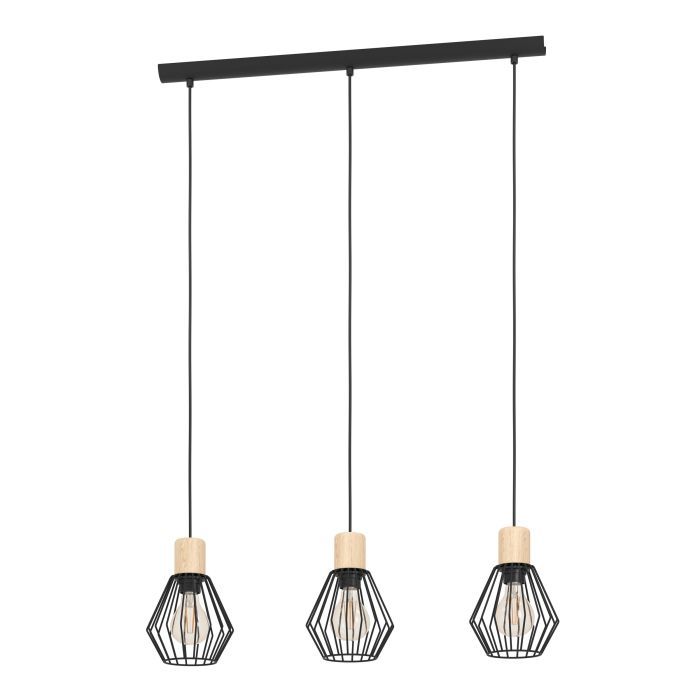 Eglo Palmorla Langer Tisch 3Xe27 L760 Schwarz/Eg Fsc