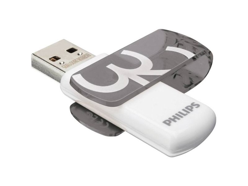 Philips Usb-Flashlaufwerk Fm32fd05b/00, 32 Gb, Usb Typ-A, 2.0, 18 Mb/S, Kappe, Orange, Weiß