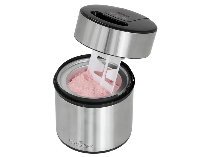 Proficook 501140, 1,8 L, 45 Min, 1 Becken, Led, Edelstahl, Schwarz, Edelstahl