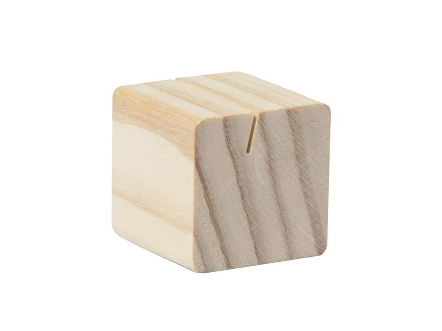 Securit® 6x træholder i teak til tavleplader