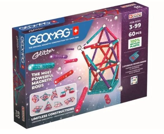 Geomag Glitter Recycled 60 Stk.