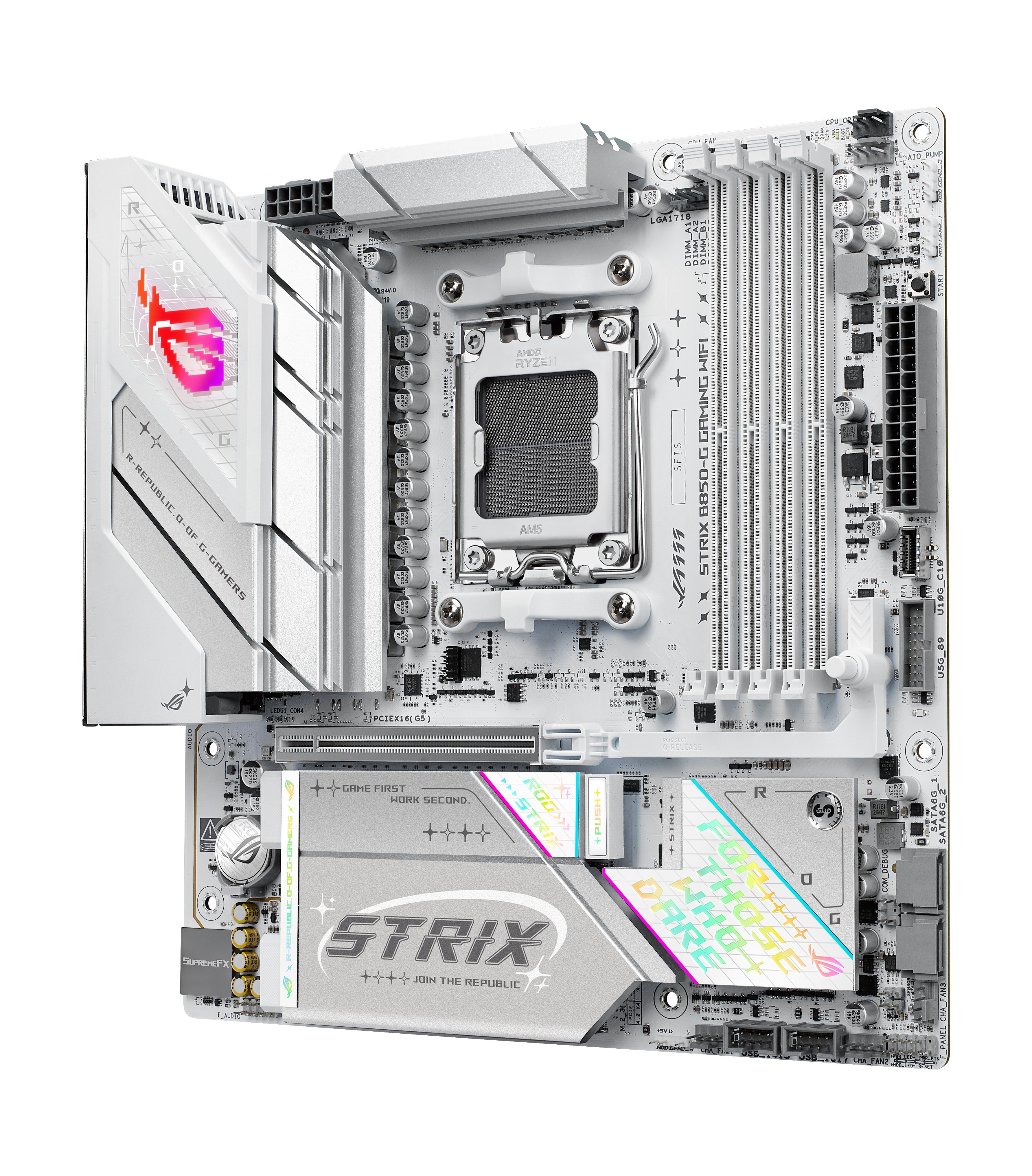 Asus Rog Strix B850-G Gaming Wifi, Amd, Sokkel Am5, Amd Ryzen 7000 Series, Amd Ryzen 8000 Series, Amd Ryzen 9000 Series, Ddr5-Sdram, 256 Gb, Dimm