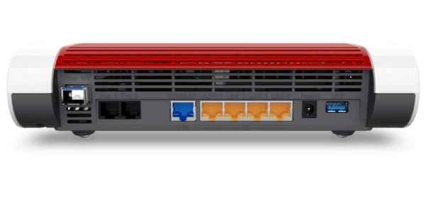 Avm Fritz!Box 5590 Fiber - Trådløs Router - Mesh - Gpon-Terminal/Stemmekort 1Gbe, 2.5Gbe, Gpon, Aon - Wi-Fi 6 - Dual Band - Voip Telefon Adapter (Dec