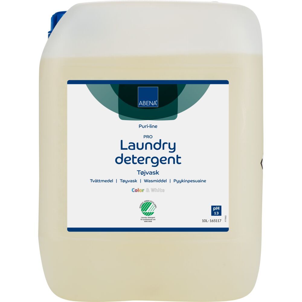 Tøjvask, ABENA Puri-Line, 10 ltr. PRO, kulørt og hvidt, uden farve og parfume