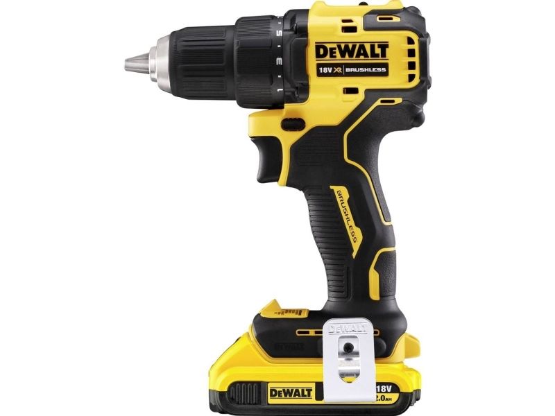 Dewalt Dcd708d2t-Qw 18V Li-Ion Kompakt Boremaskine - Inkl. 2 X 2Ah Batterier, Oplader, T-Stak Box