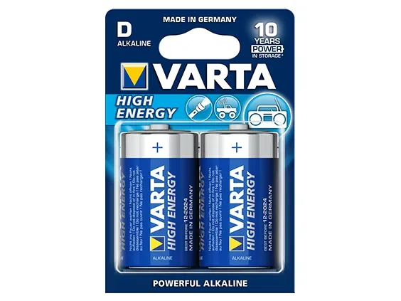 Varta High Energy - Batteri 2 x D - Alkalisk