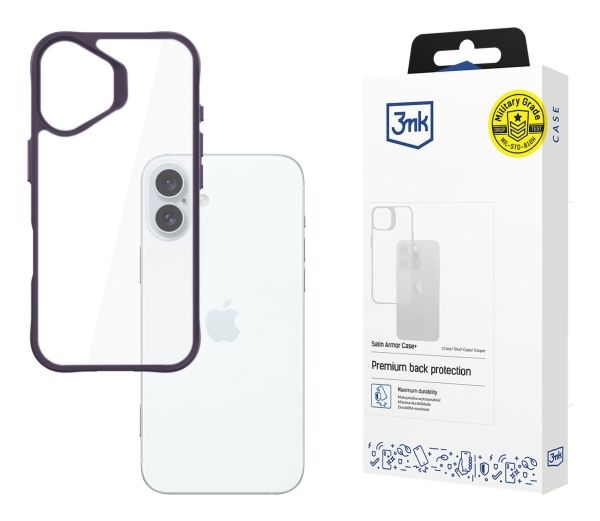 3Mk Satinarmor+ Etui Für Apple Iphone 16 Plus 6,7" In Militärqualität