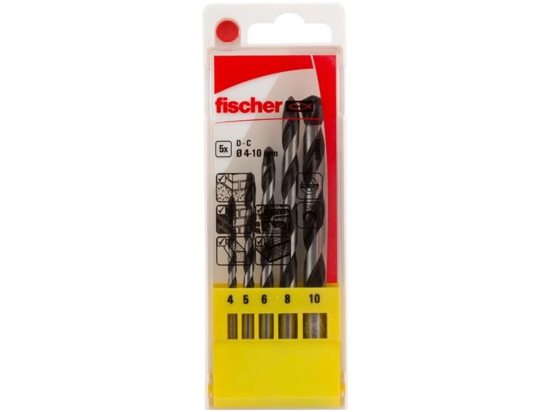 Fischer 536606, Borrhammare, 1 cm, L&auml;ttbetong, Betong, Kalksten, Murverk, Natursten, B01M8PY57V, 140 g, 55 mm