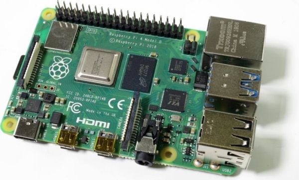 Raspberry Pi 4 Model B - Enkelttavle-Computer - Broadcom Bcm2711 / 1.5 Ghz - Ram 4 Gb - 802.11A/B/G/N/Ac, Bluetooth 5.0
