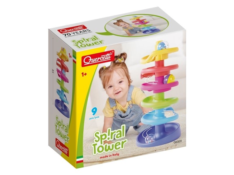 Quercetti Supertorn med spiral