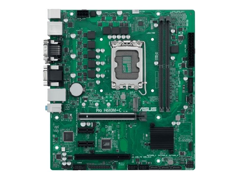 Asus Pro H610m-C-Csm, Intel, Lga 1700, Intel Celeron , Intel Core I3, Intel Core I5, Intel Core I7, Intel Core I9, Intel Pentium , Ddr5-Sdr