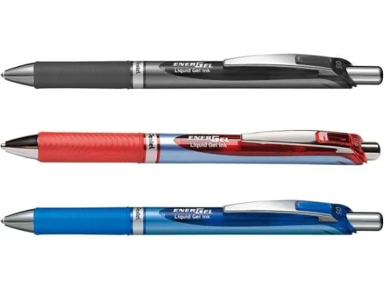 Pentel Energel BLN75 med trykknap 0,5 mm blå | Skrivredskap - Kulspetspennor & Reservoarpennor - Kulspetspennor med tryckknapp | GameStuff