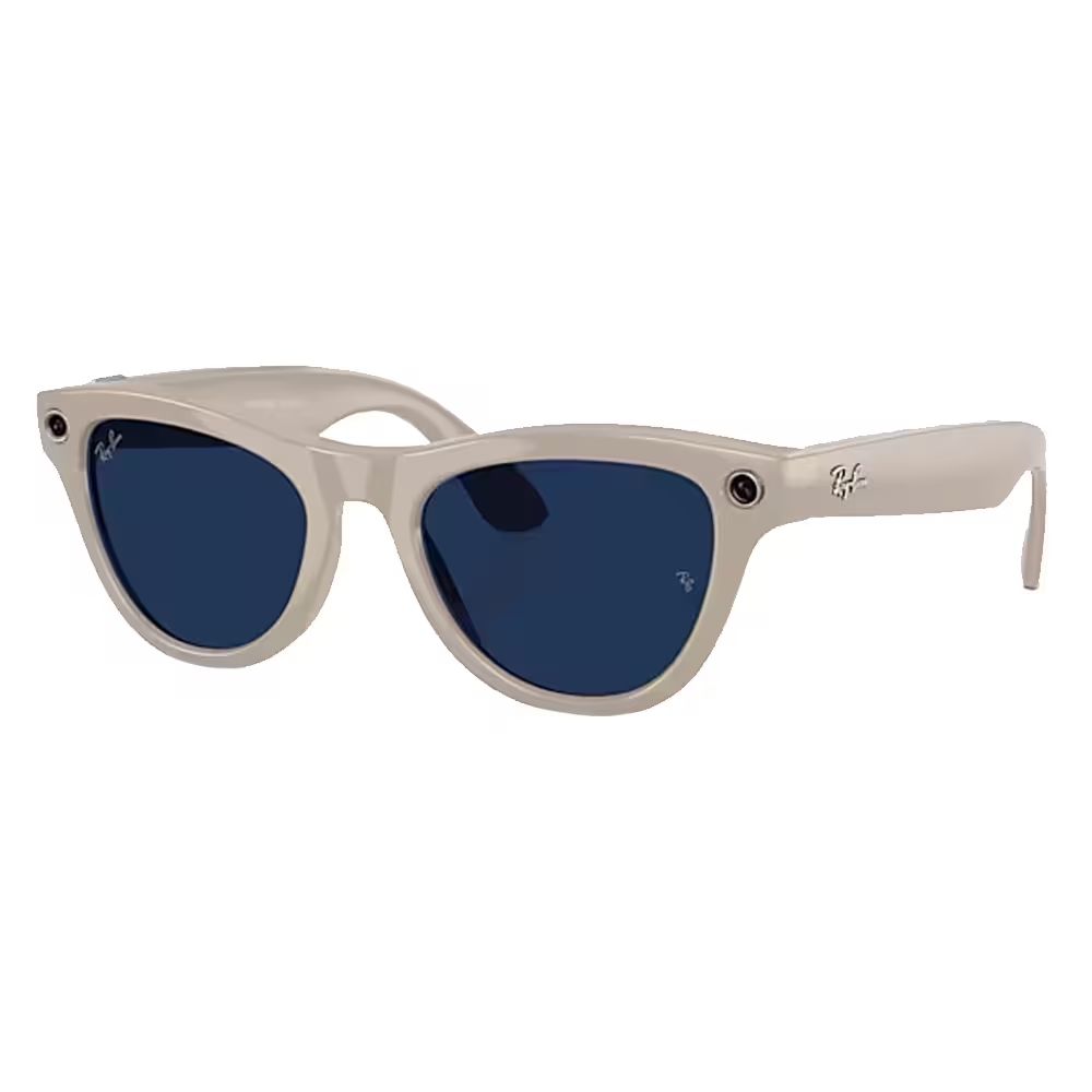 Ray-Ban: Meta Skyler-glasögon - shiny chalky grey