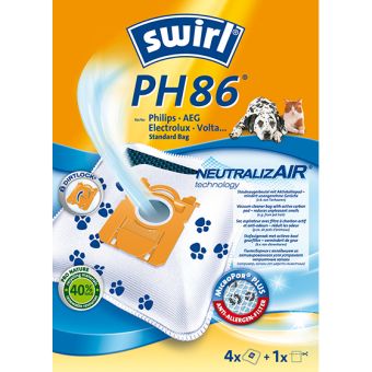 Swirl Ph 86, Staubbeutel, Weiß, 4 Stück(E)