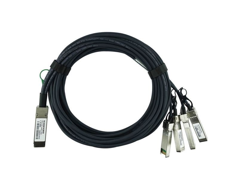 Blueoptics 740-038153-Bl, 1 M, Qsfp, 4 X Sfp+, Hanstik/Hanstik