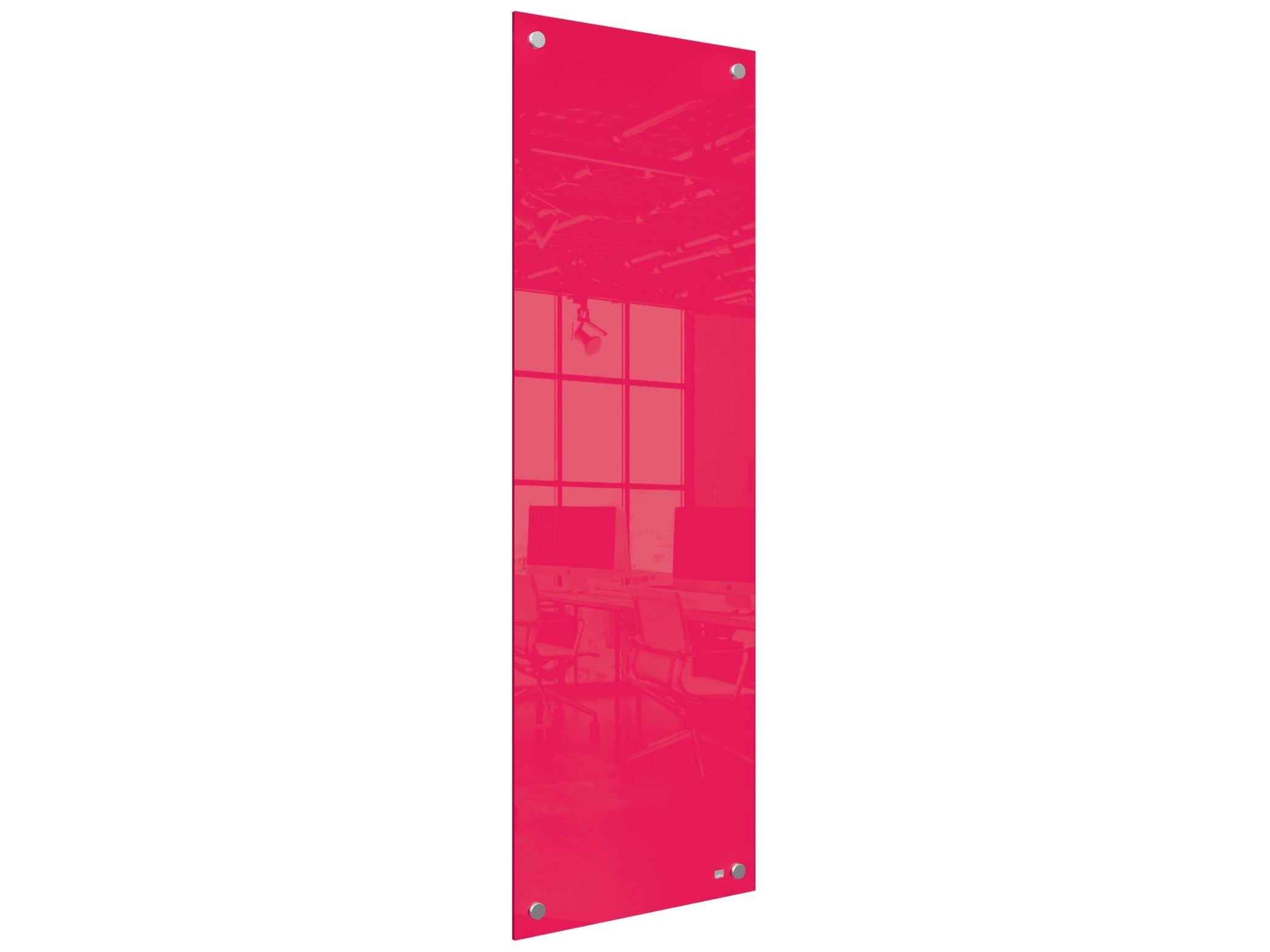 Nobo Lille Glas Whiteboard Panel 300X900mm Rød
