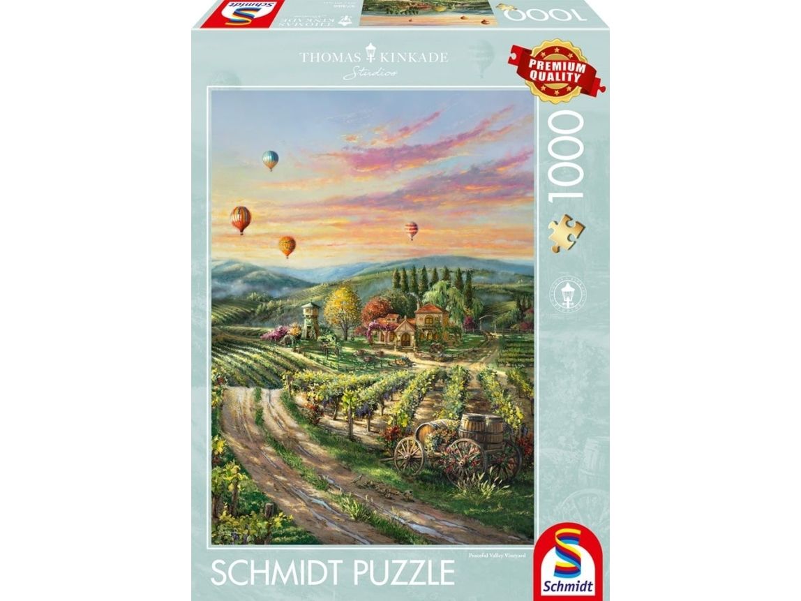 Schmidt Spiele 57366 Thomas Kinkade Peaceful Valley Puzzle, 1.000 Teile, 1000 Stück(E), Landschaft, 12 Jahr(E)