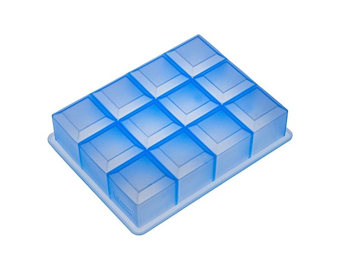 Lurch 00010465, 12 Stück(e), Rechteckig, Eiswürfelbehälter, Blau, Silikon, -40 - 240 °C