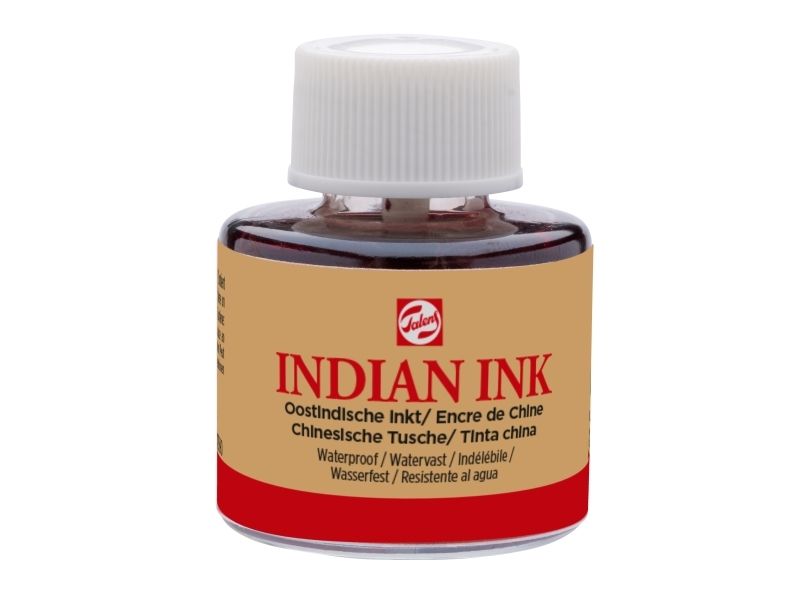 Talens Indian Ink blækflaske Black 700
