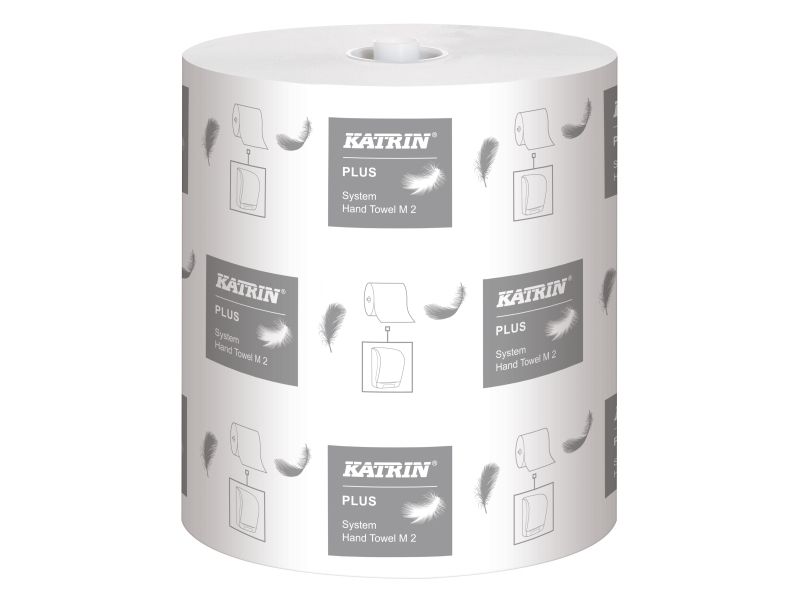 Handtuchrollen, Katrin 58167 Plus, 2-Lagig, 100 M, 21 Cm, Weiß, 6Er-Pack