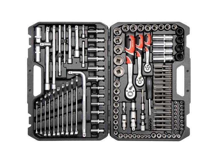 Yato Yt-38872, Ringschlüssel, 6,8,9,10,11,12,13,14,15,16,17,18,19,20,21,22,24,27,30,32 Mm, 1/2, 1/4, 3/8, Flach, Hex (Metrisch), Phillips, Pozidriv,