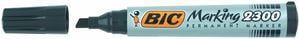 Marker BIC 2300 permanent 3.7-5.5 mm sort - (12 stk.)