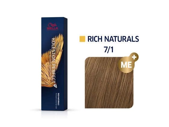 Wella Professionals Koleston Perfect Me Kp Rich Naturals 71 Medium Ash Blonde Hair Color