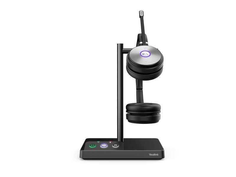 Yealink Wh62 Dect Wireless Headset Headset Dual Teams, Personal Audio Conferencing System, Black, 100 - 10000 Hz, (Wh62 Dual Teams)