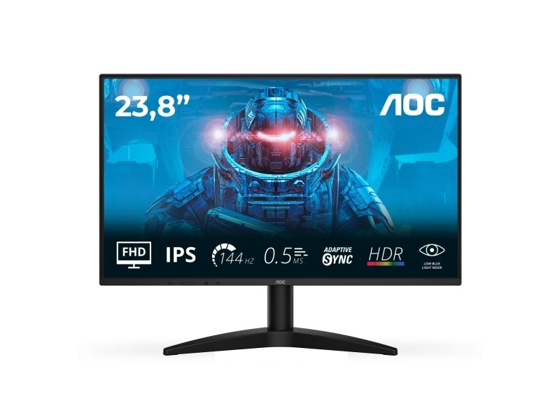 Aoc 24B36x, 60,5 Cm (23.8"), 1920 X 1080 Pixel, Fuld Hd, Led, 0,5 Ms, Sortieren