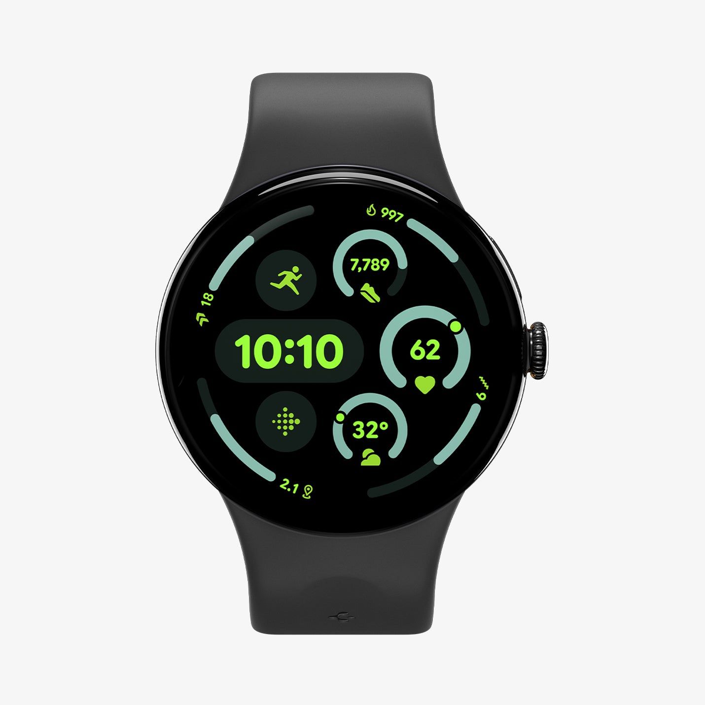 Spigen Nano Pop, Band, Smartwatch, Sort, Google, Pixel Watch 4 (41Mm), Silikone
