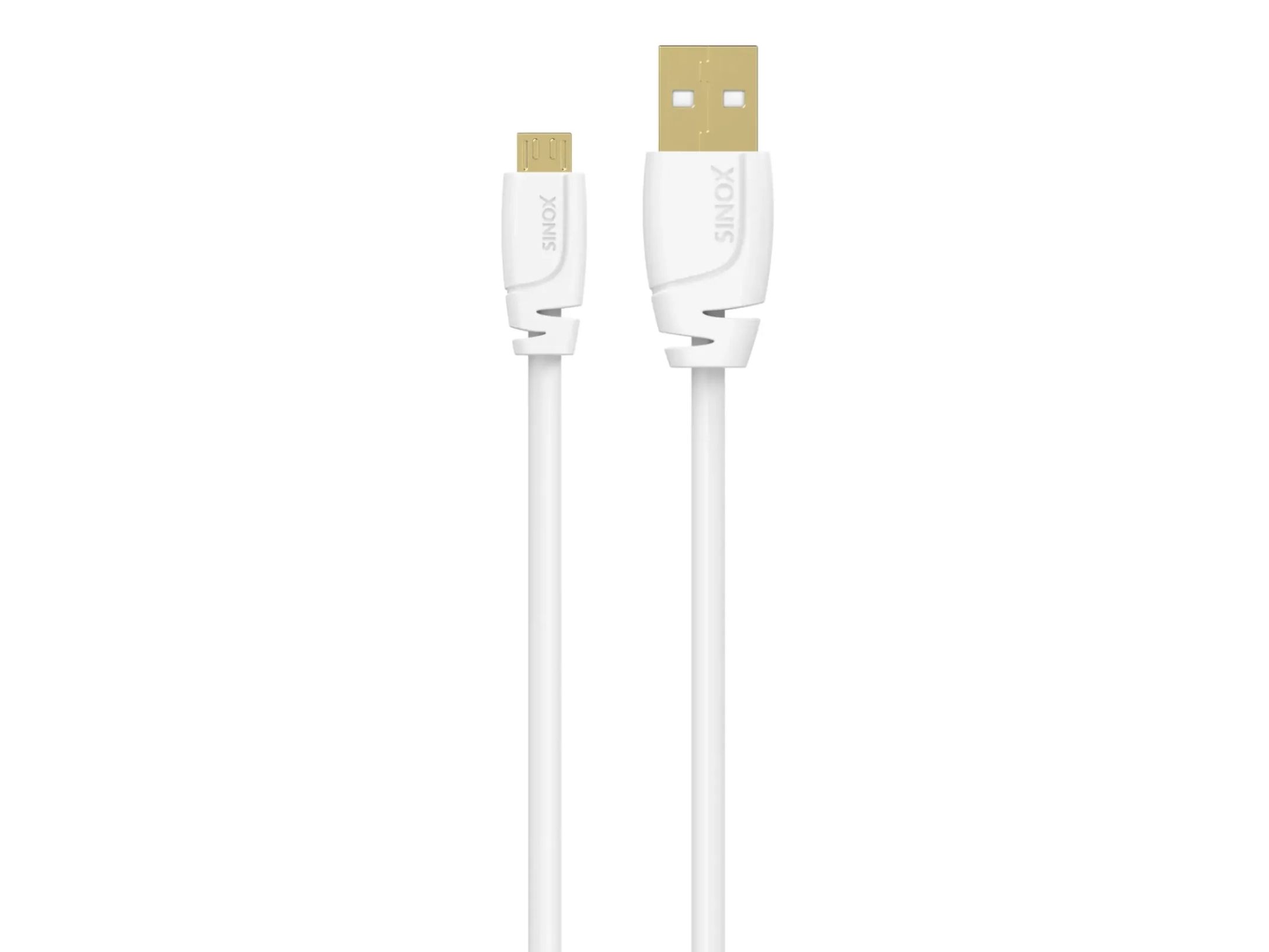 Sinox SOI04911, 0,75 m, Micro-USB B, USB A, USB 2.0, 0,48 Gbit/sek., Hvid