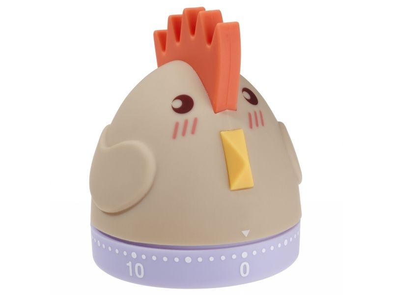TFA-Dostmann 38.1040, Mekanisk køkkentimer, Flerfarvet, 60 min., Plast, Gummi, Fritstående, 62 mm