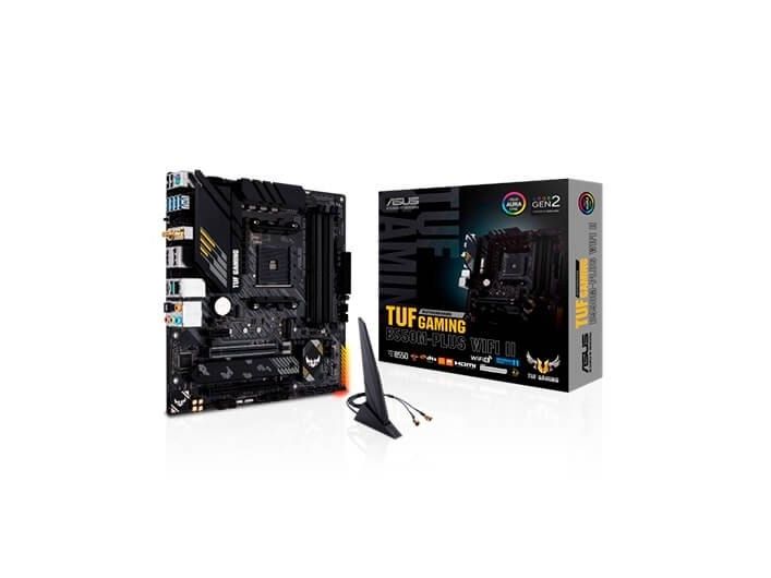 Asus Tuf Gaming B550m-Plus Wifi Ii - Bundkort - Micro Atx - Socket Am4 - Amd B550 Chipset - Usb-C Gen2, Usb 3.2 Gen 1, Usb 3.2 Gen 2 - 2.5 Gigabit La
