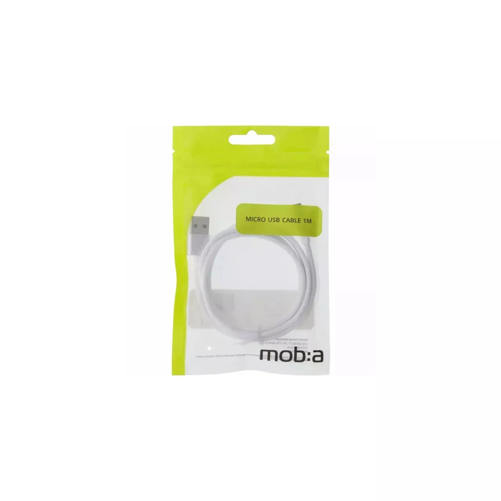 Cable USB-A - MicroUSB 2.4A, 1m, White | Datortillbehör - Kablar & adaptrar - Datakablar | GameStuff