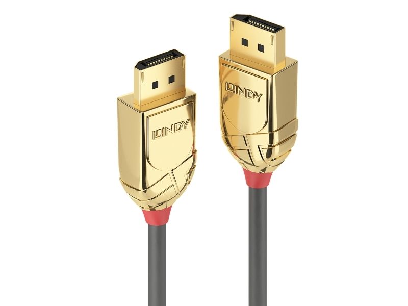 Lindy 36293 Displayport-1.4-Kabel 3 M 8K 60 Hz Gold Line
