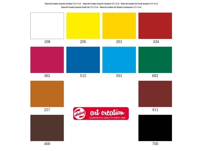 Talens Art Creation gouache-set 12 st | Skola & Hobby - Konstmaterial - Gouache | GameStuff