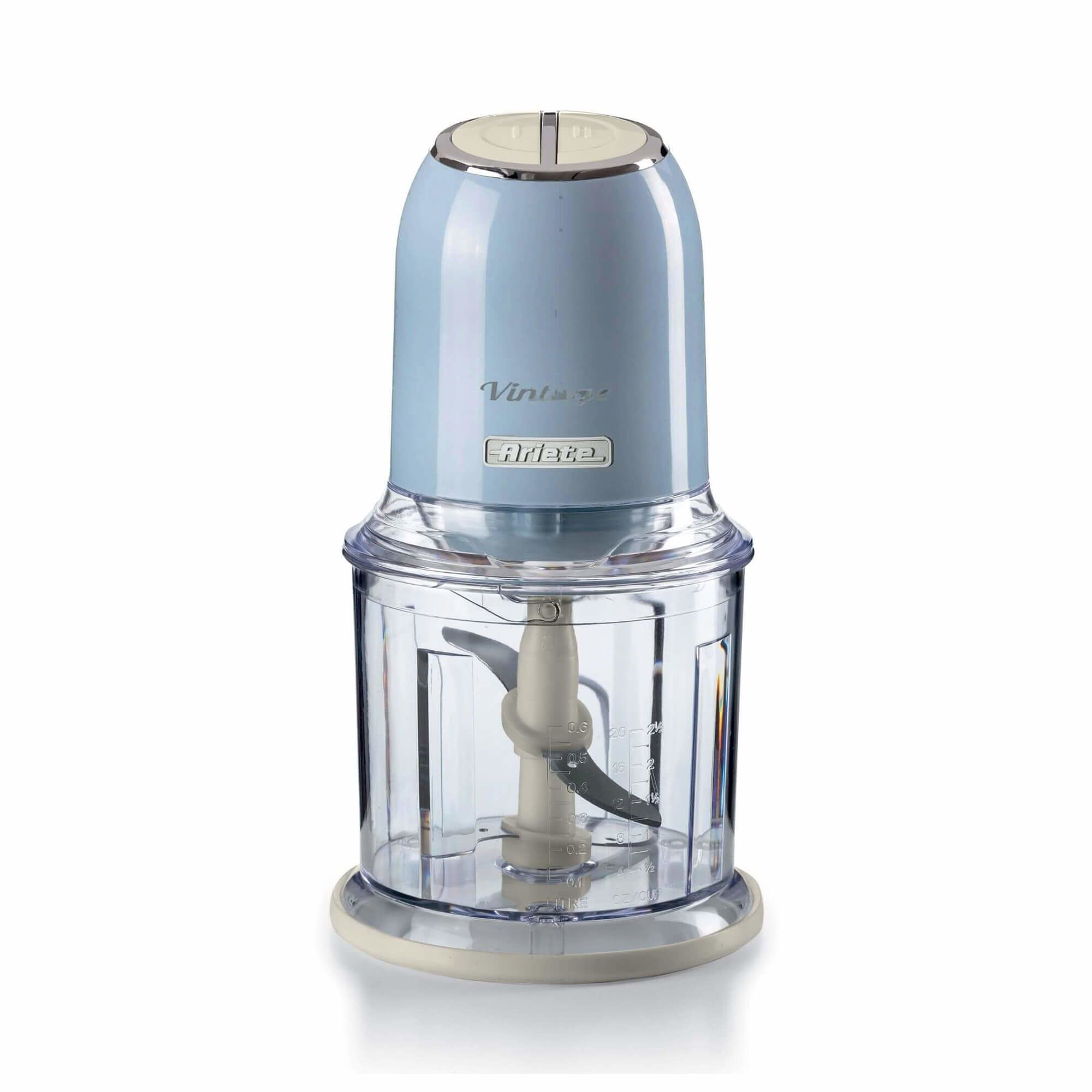 Ariete 0438/05, 0,6 l, 8,35 kg, Ljusblå, Rostfritt stål, Knappar, 400 W