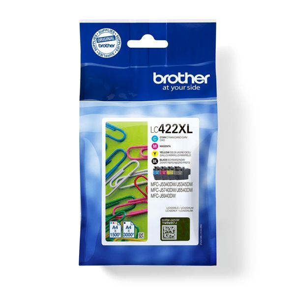 Brother Lc422xlval, 3000 Seiten, 1500 Seiten, 4 Stück(E), Multipack