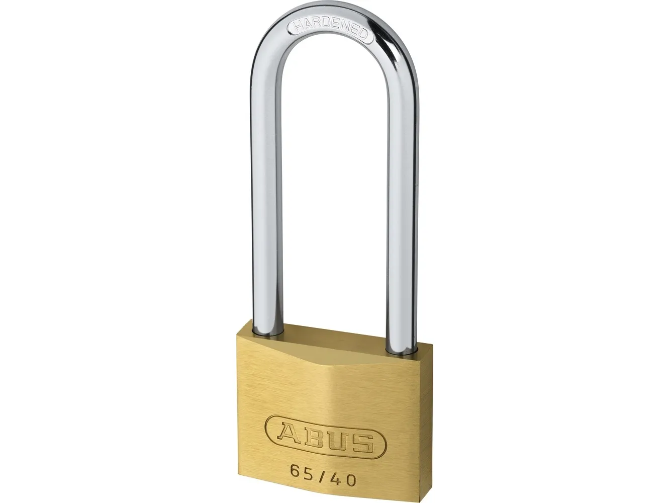 ABUS 65/40HB63 KD, Konventionelle hængelås, Nøglelås, Indtastet forskelligt, Messing, Messing, Hærdet stål